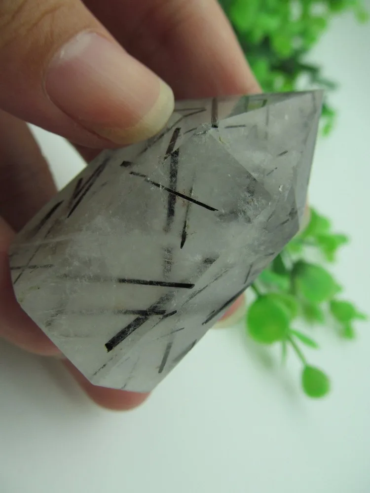 AAA натуральные черные волосы Рутиловый Кварц рутилированный кварц