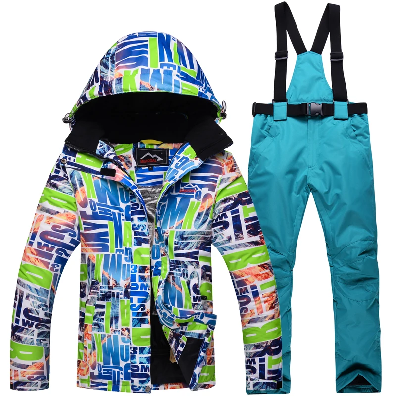 Ski Suit Men And Women Winter Outdoor Wind Waterproof Warm Breathable Jacket + Pants.Free Shipping | Спорт и развлечения