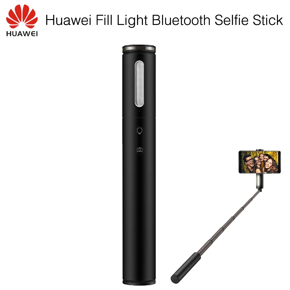 huawei заполняющий светильник Bluetooth селфи палка Портативный Беспроводной монопод выдвижной ручной держатель затвора для IOS/Android