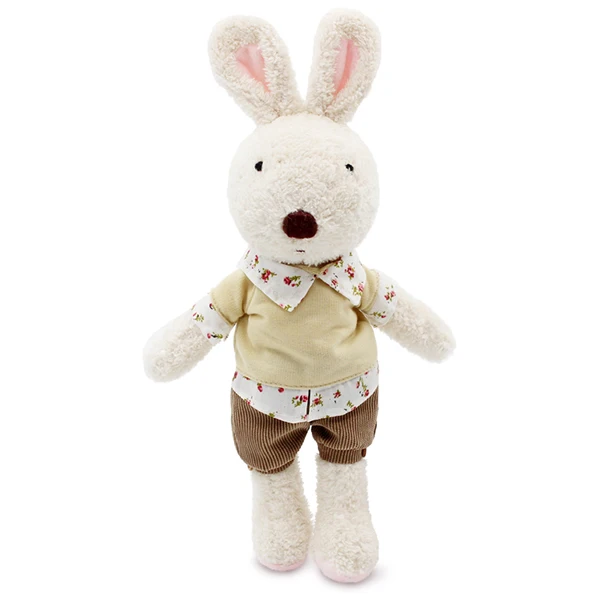 white shirt Le sucre носить платье 30 см kawaii Кролик плюшевые игрушки кролик мягкие куклы детские игрушки подарки, одежду можно снять - Цвет: white shirt