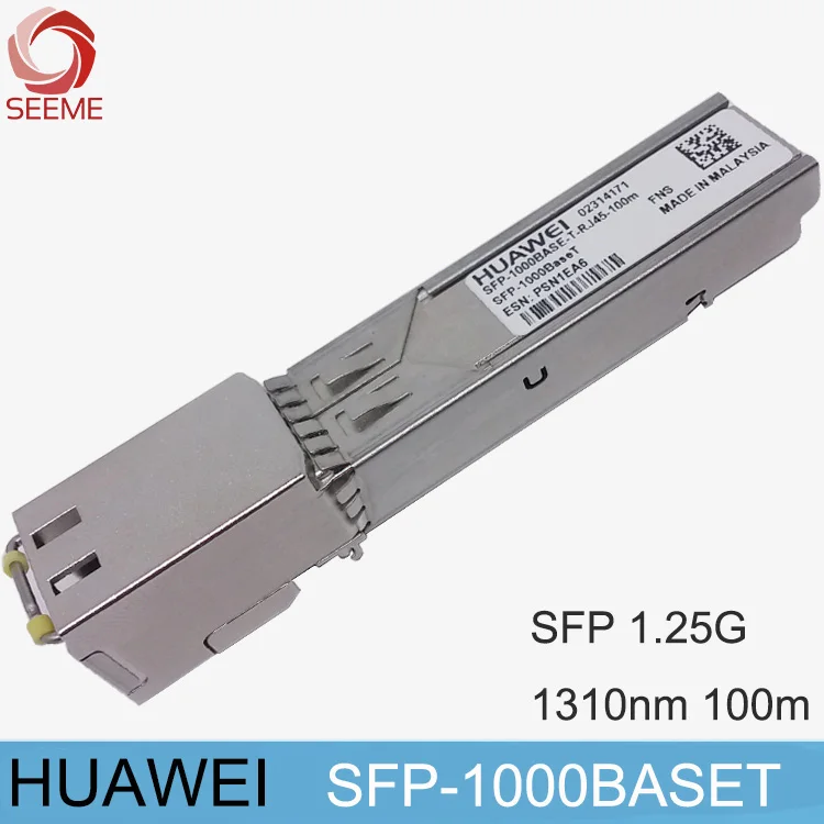 

HW RJ45 волоконно-оптический SFP-1000BASET SFP SFP-GE-T оптический модуль SFP-1000BASET-T-RJ45-100m