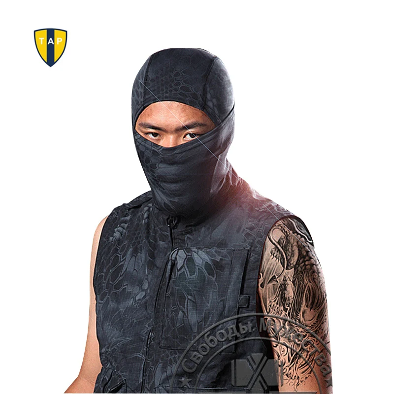 Змеиная камуфляжная растягивающаяся тактическая Балаклава страйкбола для охоты