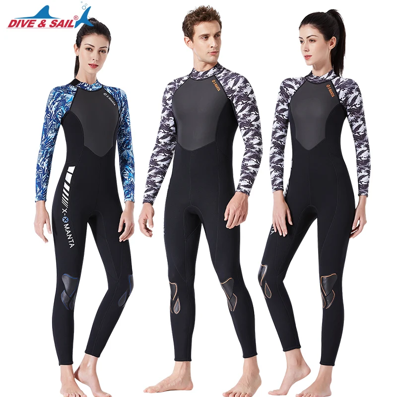 

Adult 1.5MM Lovers Wetsuit SCR Neoprene Freediving Spearfishing Diving Suit Snorkel Swimsuit Shorts Elastic Surfing Long Wetsuit