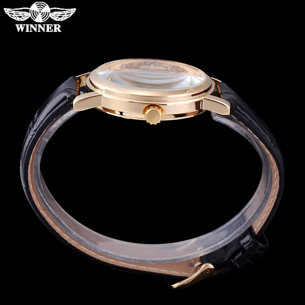 Бренд WINNER модные повседневные мужские механические часы автоматические с