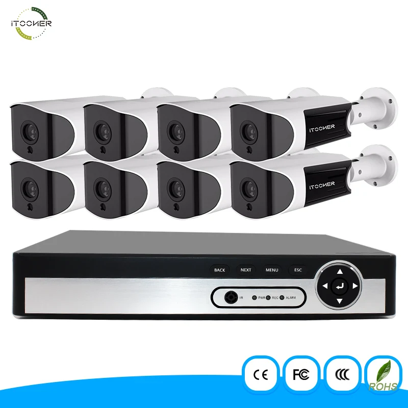 8CH 1080p IP камера NVR комплект POE HD видео безопасности CCTV наружная ИК ночного видения