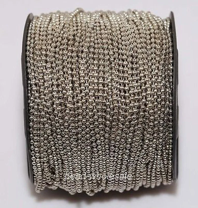 100m/lot Gold Metal Ball round Chain for Necklace and Bracelet Finding 2.5x2.5mm (lead free nickel free) | Украшения и аксессуары