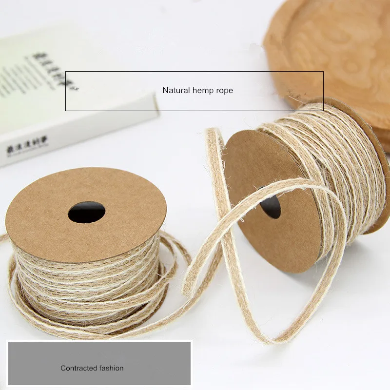 0.6CM*10M Handcraft Weave Hemp Cord Wedding Birthday Party Decorations Linen Cords DIY Gift Wrapping Rope Photo Wall Craft | Дом и сад