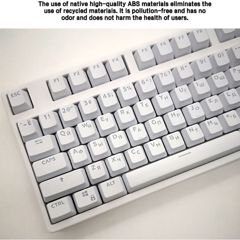 Русский/PBT английский Languag ключ крышка s Различные цвета выбор для Cherry MX механическая клавиатура Клавишные переключатели 104 клавиш