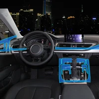 car sticker for audi transparent tpu protective film stickers for audi a6 q7 a7 interior car accessories