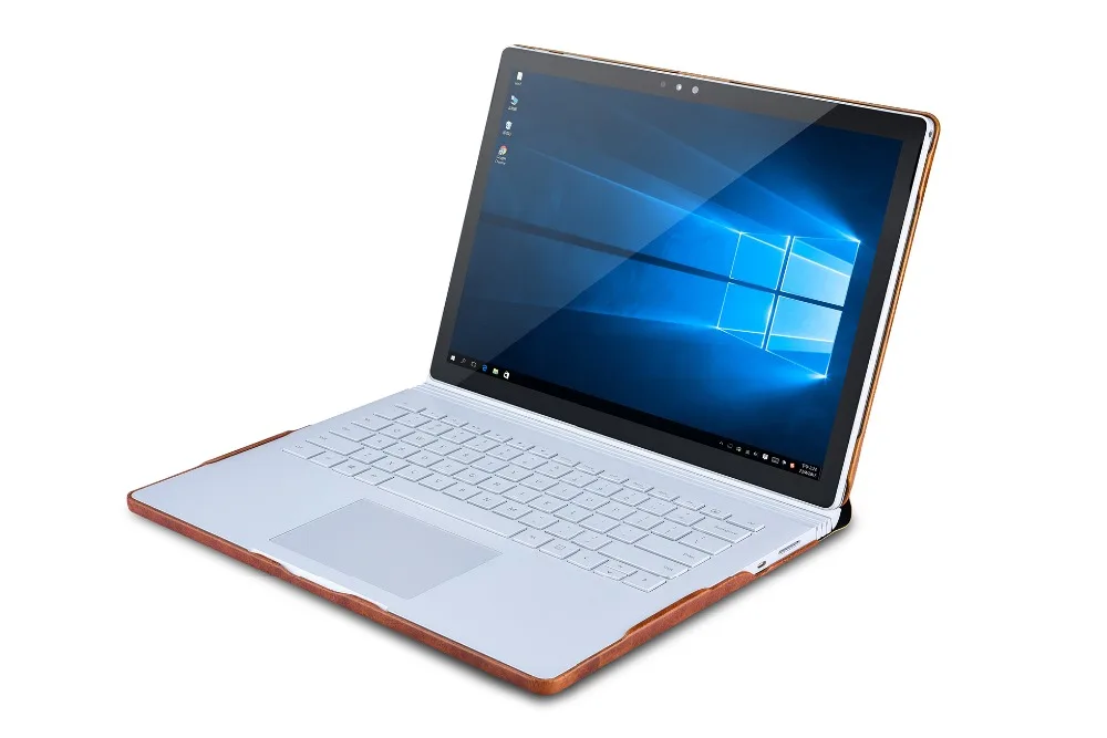 Съёмный корпус Обложка для microsoft Surface Book 2 13," масло воск винтажный воловья натуральная кожа ноутбук рукав Стенд чехол