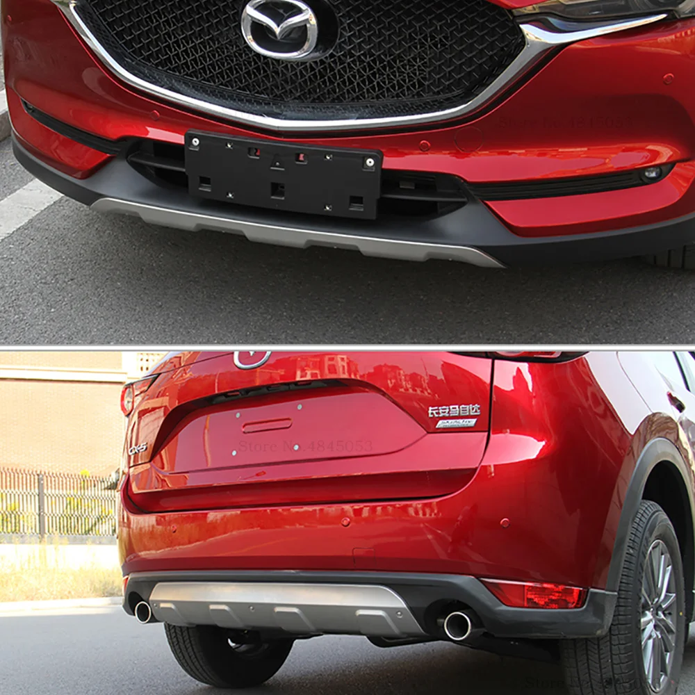 Защита для переднего и заднего бампера из нержавеющей стали Mazda CX-5 CX5 2017-2019 |