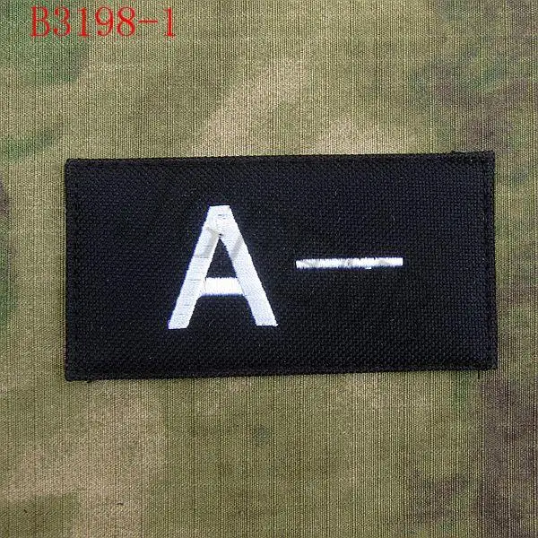 Nylon Ghosts Blood Type A+ A- B+ B- O+ O- AB+ AB- Embroidery patch Badges | Дом и сад