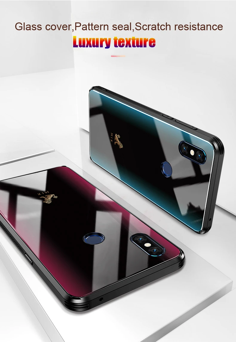 Для Xiaomi mi x 3 чехол с рисунком из мультфильма из закаленного стекла прочный взрывобезопасная Крышка для Xiaomi mi x 3 SE противоударный Стекло чехол