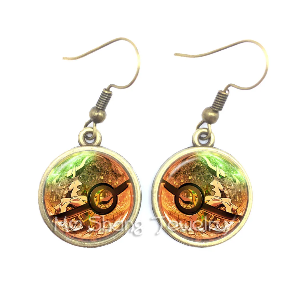 Женские серьги-капельки ручной работы милые серьги в стиле Покемон го Ретро