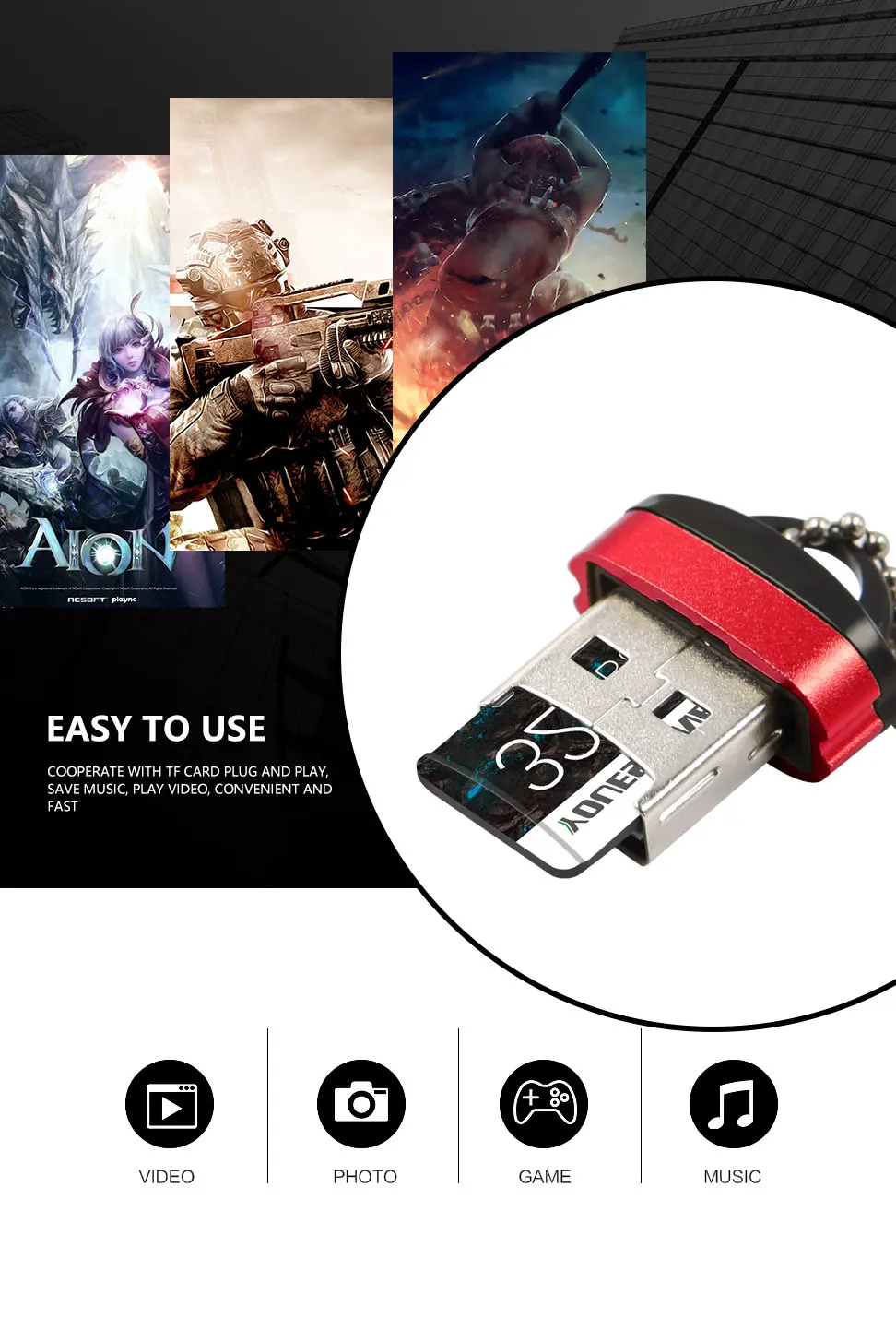 Маленький мини USB кард-ридер для micro sd TF карт, цветной кард-ридер для карт памяти, высокоскоростное считывание карт,, micro sd usb 2,0