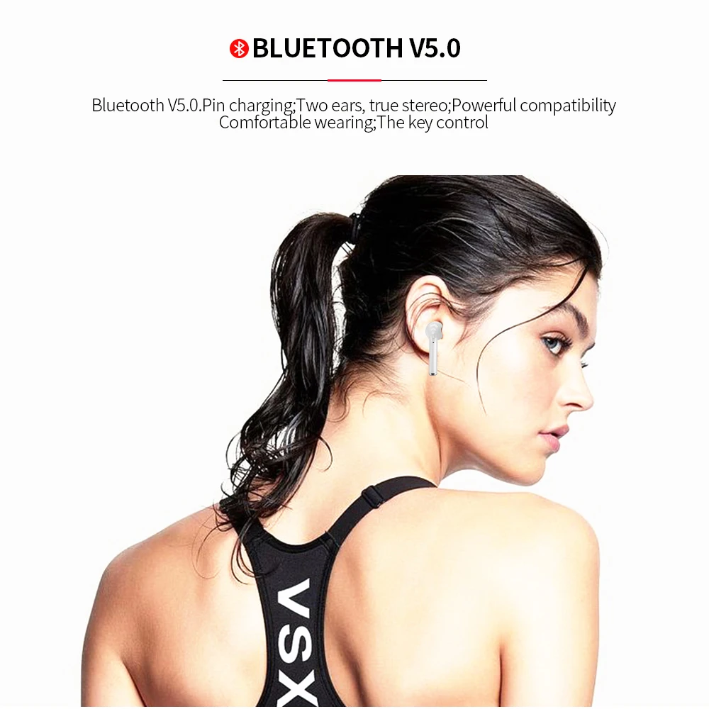 TWS I7MINI беспроводные Bluetooth наушники вкладыши гарнитура микрофон для iPhone Samsung Huawei