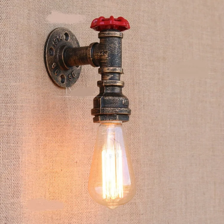 Американский Ретро проходные огни лестница настенная лампа балкон настенный