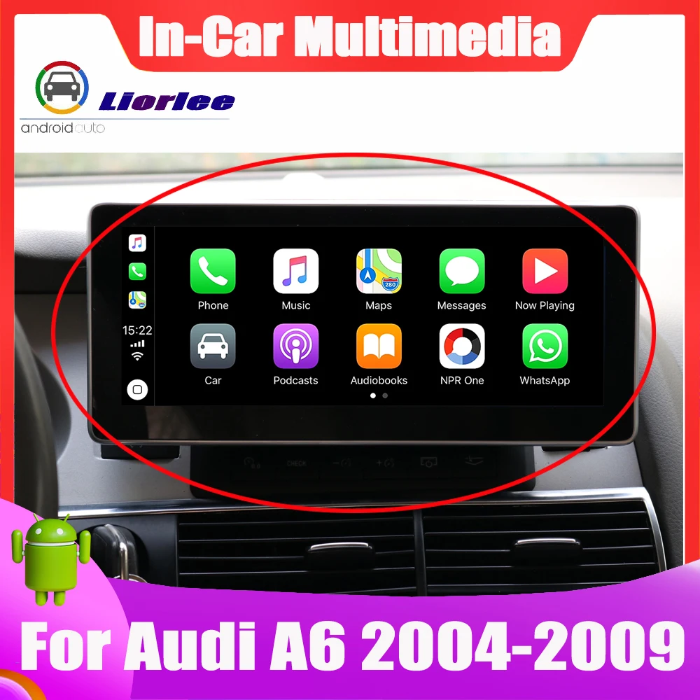 Android Car Multimedia player System IPS HD LCD Screen For Audi A6 4F 2004~2009 GPS Navigation