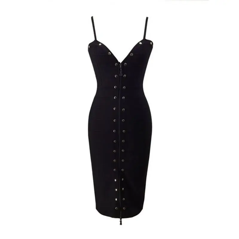 2017 г. Лидер продаж летние Для женщин Бандажное платье Сексуальная Спагетти