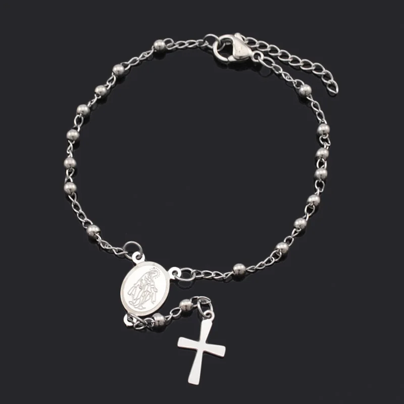 ATGO высокое качество четки браслет Женские аксессуары из нержавеющей стали