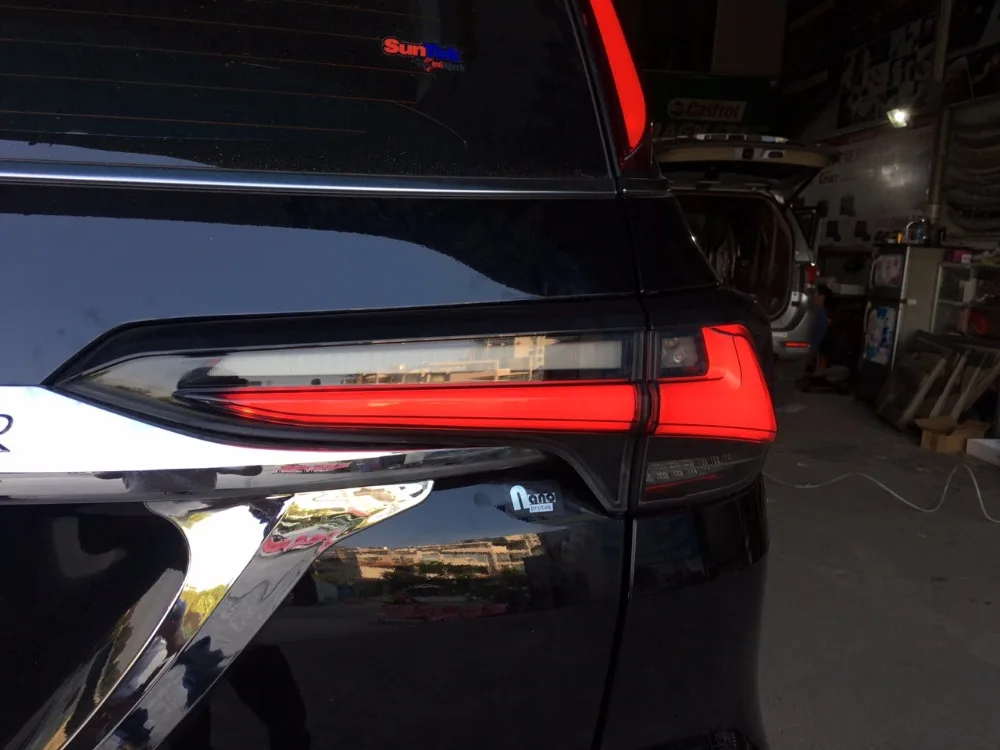 Автомобильный Стайлинг задние фонари задний фонарь чехол для Toyota Fortuner- Toyota Fortuner светодиодная сигнальная лампа Taillghts задний фонарь светодиодный