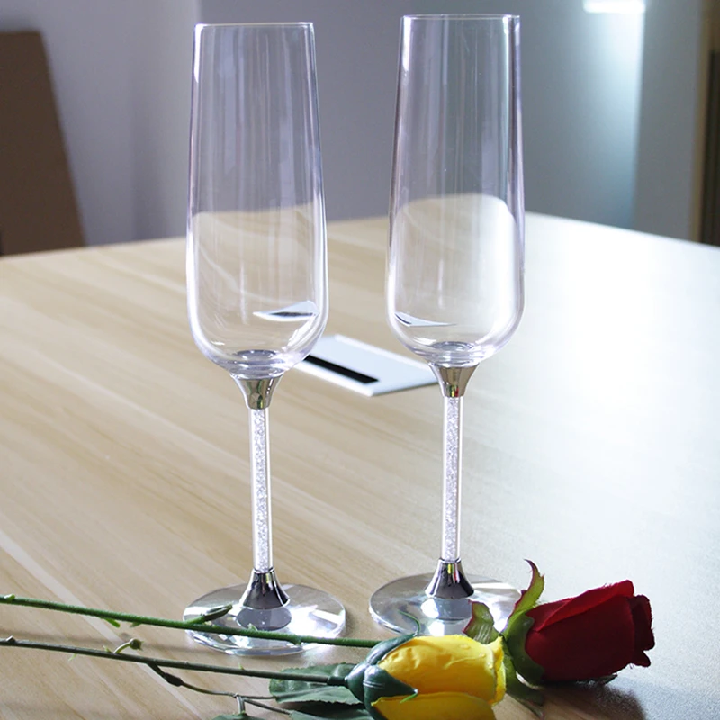 Высший сорт свадебное стекло es кристаллический бокал для шампанского тостов