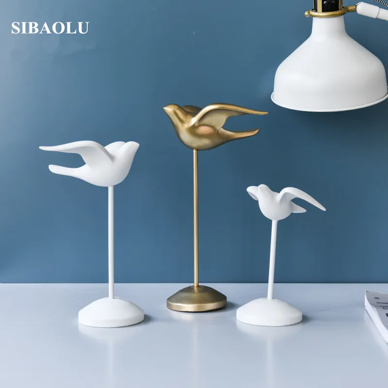 Оригинальный Европейский смолы птица фигурка домашнего интерьера украшения