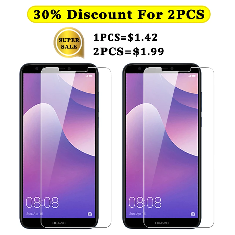 Стекло для Huawei Y6 Prime 2018 Y9 защитное стекло Y 3 5 6 7 2017 huavei Y6ii pro закаленное 9h|Защитные