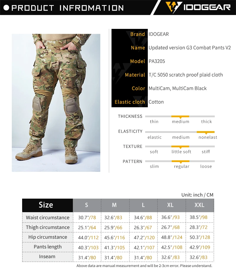 IDOGEAR G3 Брюки Мультикам боевые брюки военная армия страйкбол Тактические Bdu камуфляжные брюки зима Охота 3205