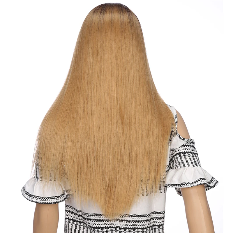 Feibin синтетические парики Омбре для женщин прямой афро парик косплей блонд серый