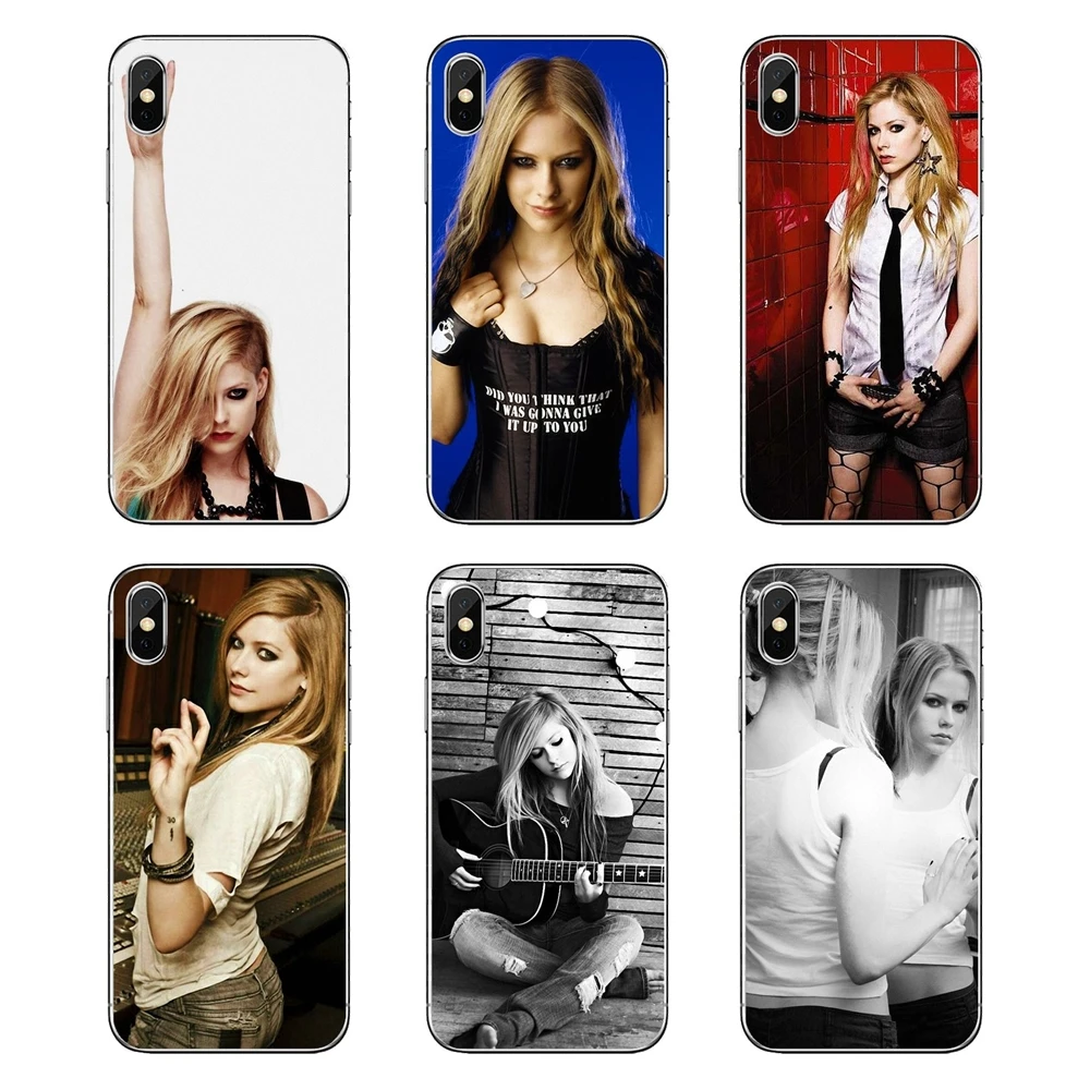 Рок-певец Аврил Лавин плакат музыкальной звезды Американский телефонные чехлы