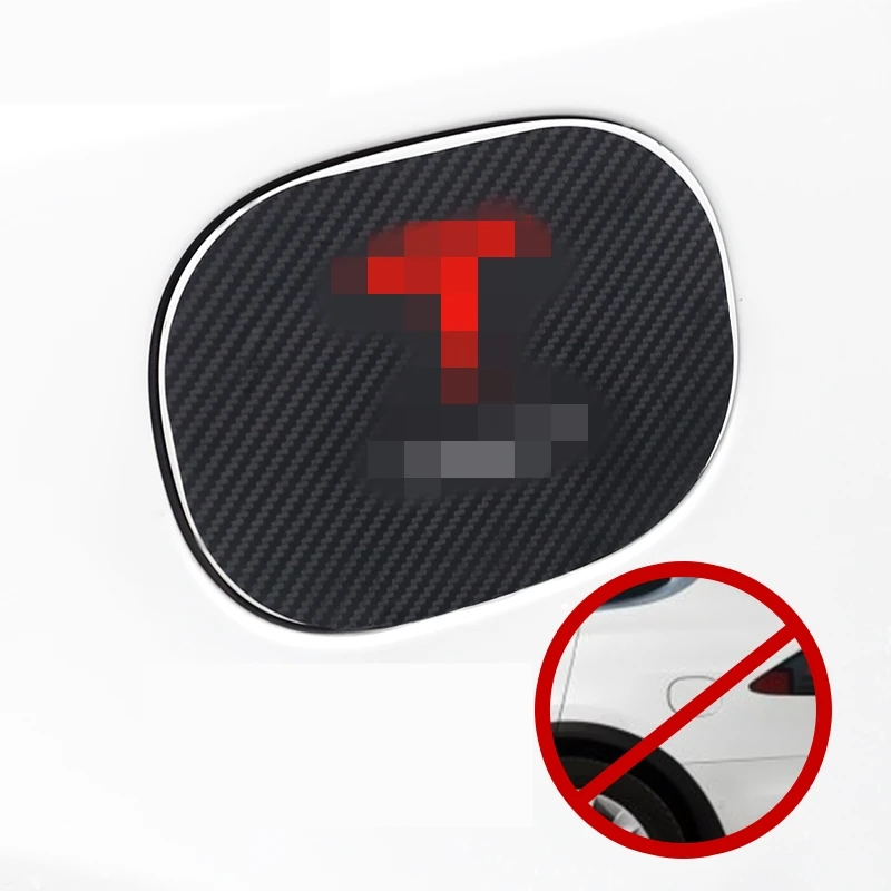 Для TESLA MODELX MODEL X 2014 2018 последняя крышка топливного бака из углеродного волокна
