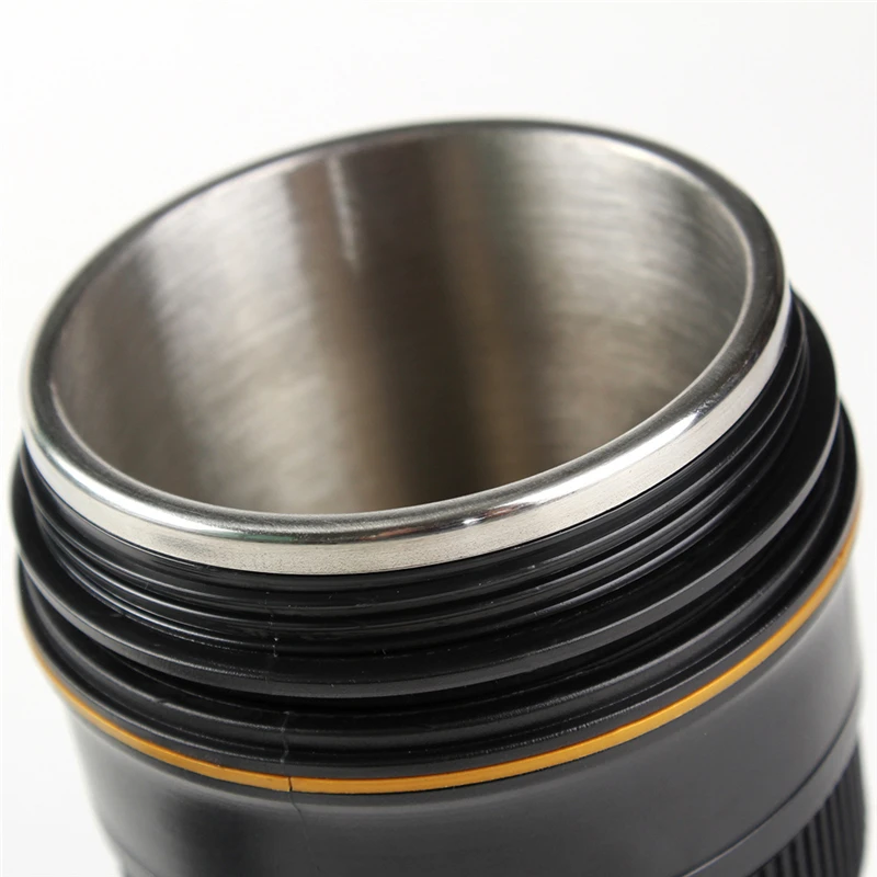 300 мл телескопическая кофейная чашка из нержавеющей стали в форме линзы