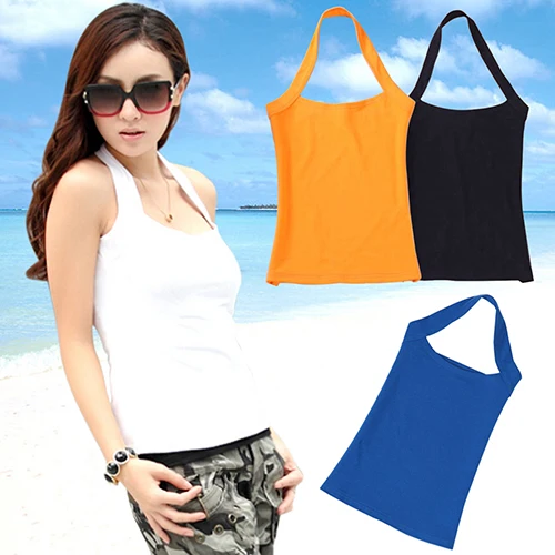 Женский Модный хлопковый топ без рукавов с открытой спиной|top sexy|sexy camitank top sexy |