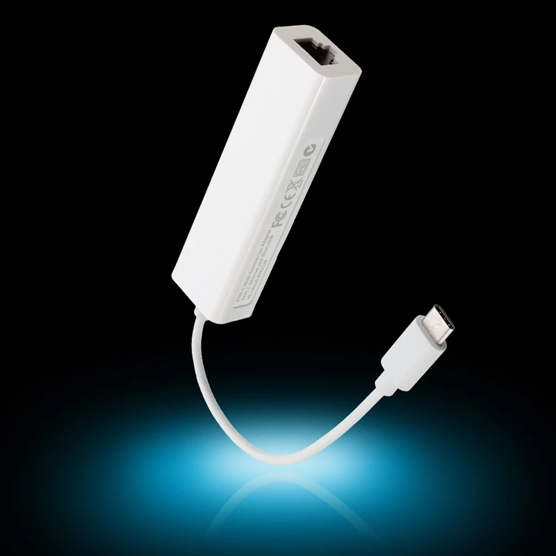 Новинка 3 порта USB Type-C 3. Хаб для быстрой сети Ethernet + 2 0 100 Мб RJ45 LAN адаптер Проводная