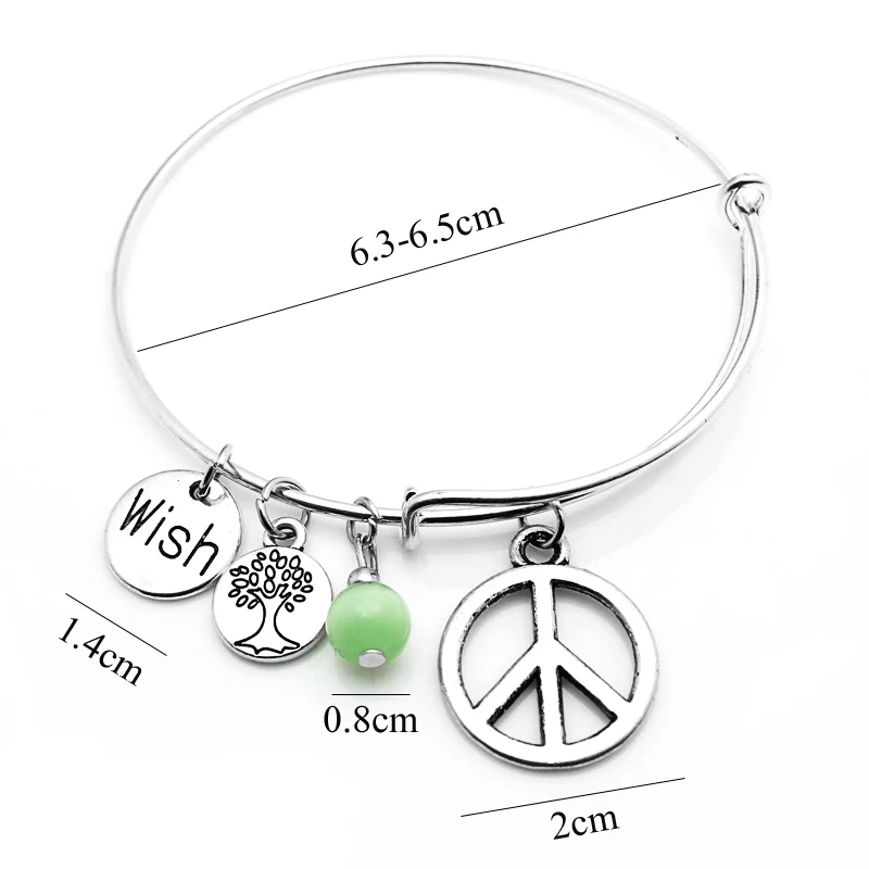 Женский браслет серебристого цвета с подвеской Я люблю тебя | Украшения и