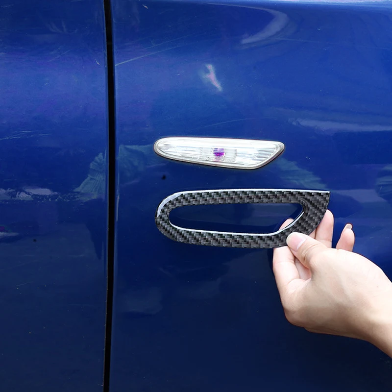 Автомобильный наружный светильник поворотника из углеродного волокна рамка