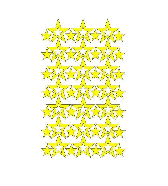 Yellow 49 шт 3-6 см полые звезды наклейки на стены для детей Детские для детской комнаты наклейки на стены домашний декор Мальчики Девочки Подарки маленькая звезда обои - Цвет: Yellow