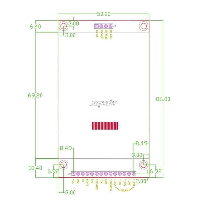 2," 240x320 SPI TFT ЖК-дисплей серийный Порты и разъёмы модуль+ PCB адаптер Micro SD ILI9341 3,3 V и Прямая поставка