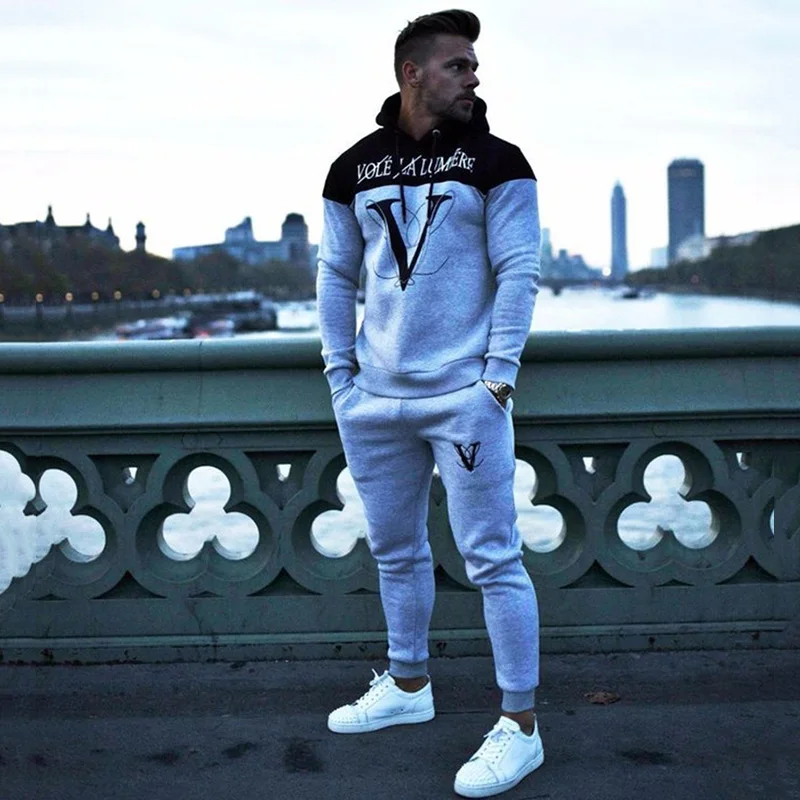 Комплекты GYMPXINRAN, спортивный костюм для мужчин, спортивный костюм chandal hombre survetement homme, тренировочный костюм mannen tuta uomo, модный мужской спортивный костюм