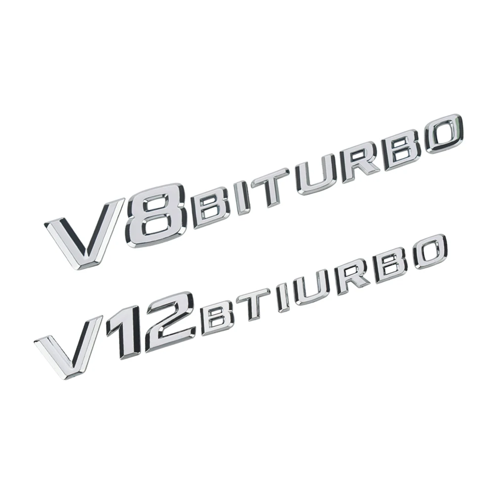 Автомобиль Стикеры V8 BITURBO V12 эмблема наклейка с логотипом магистральному