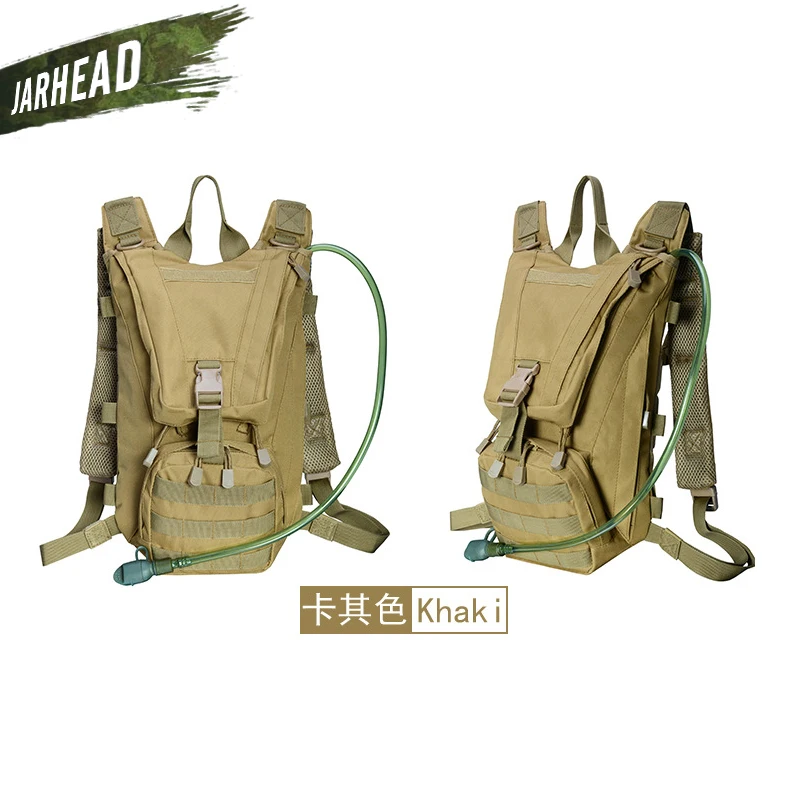 2.5L Открытый Рюкзак Molle военный тактический гидратор сумка Велоспорт воды мешок кемпинг езда Пешие прогулки Оксфорд Верблюд Сумка для воды - Цвет: TAN