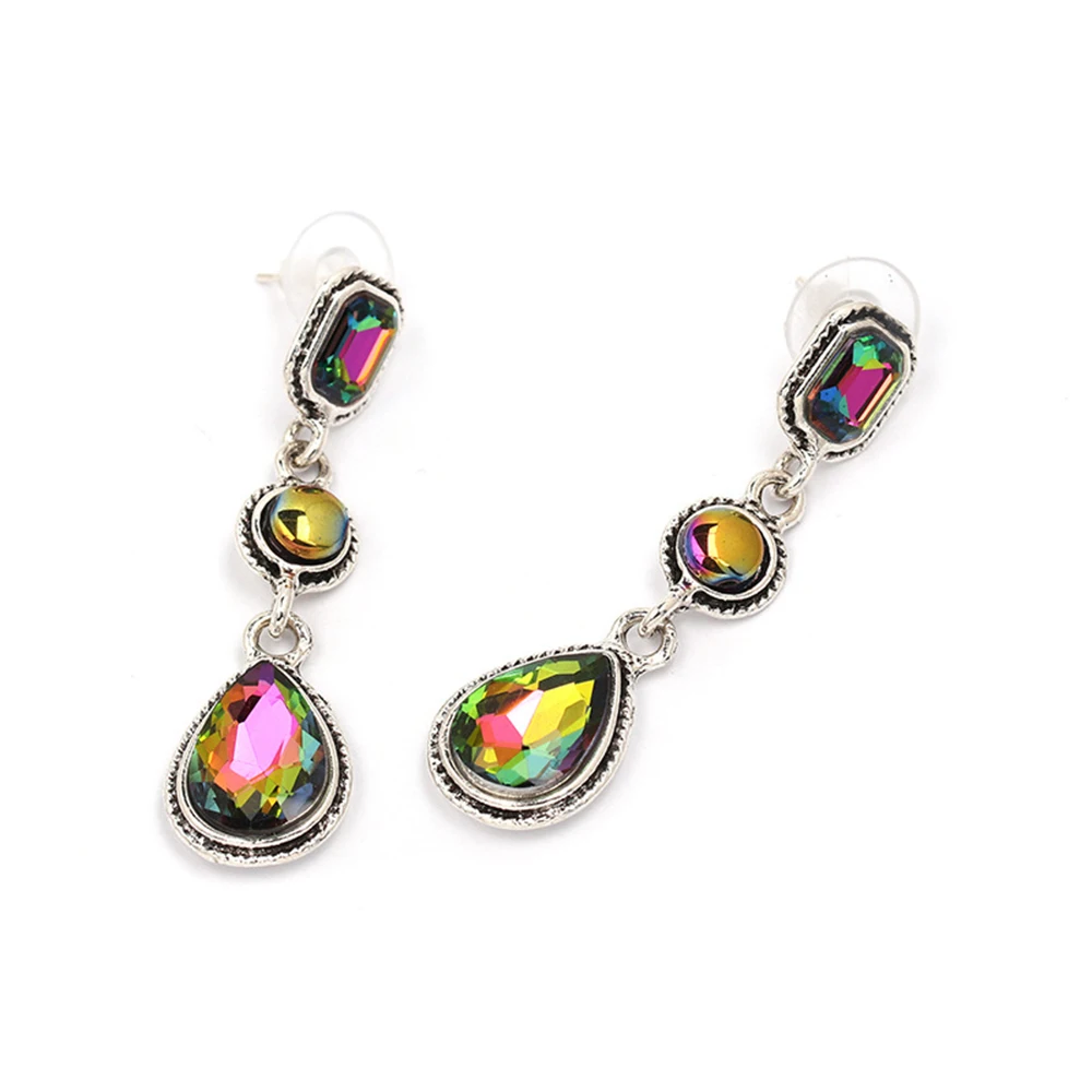 QiHit ZA New Design Alloy Crystal Long Section Dangle Earring For Woman Fashion Classic High Quality Jewelry | Украшения и