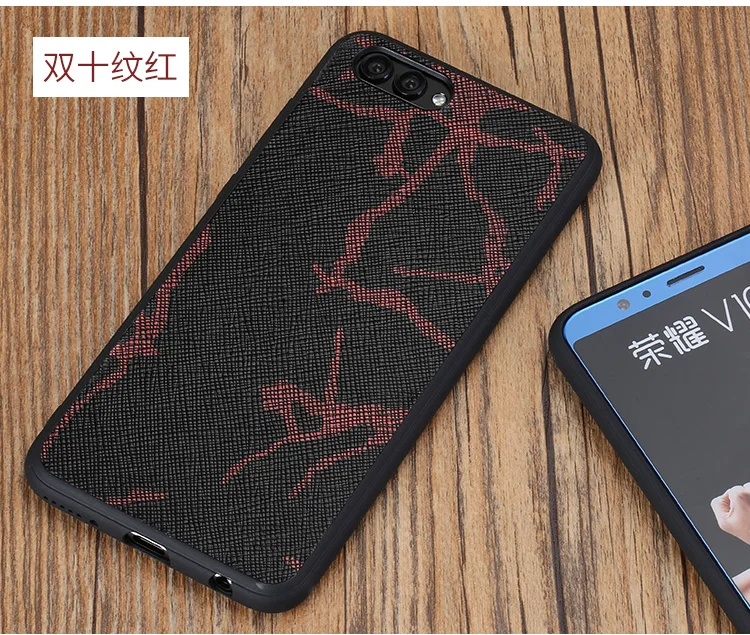 Роскошная натуральная кожа чехол для телефона для Huawei Honor V10 9 V9 P10 Коврики 10 9 Pro Nova 2 s 2 плюс задняя крышка линии текстуры Soft shell