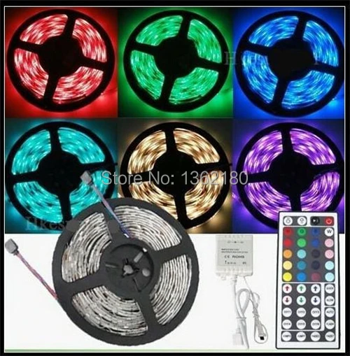 Водонепроницаемые светодиодные полосы IP65 5 м 300 светодиодов SMD 5050 RGB свет 60