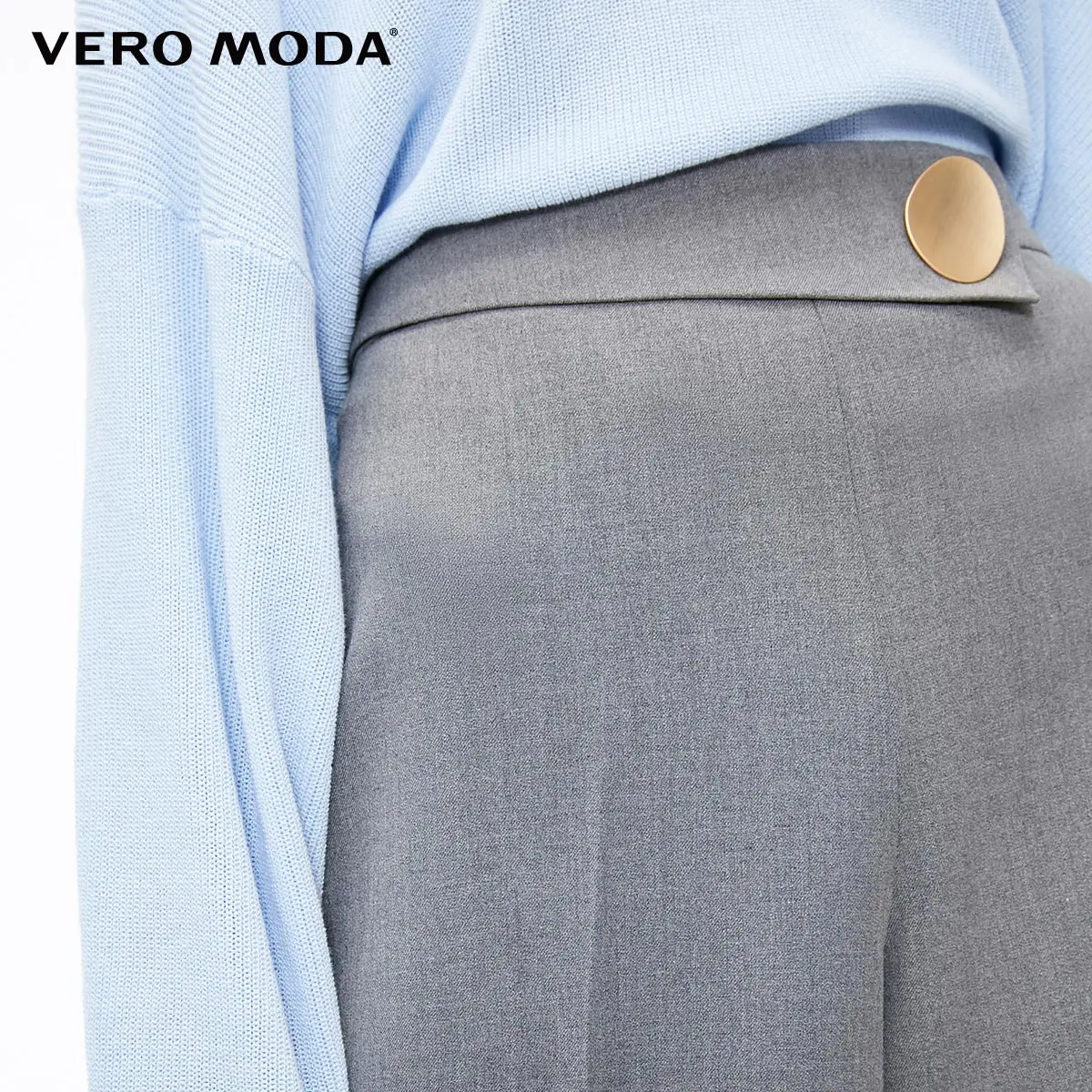 Vero Moda новые женские свободные декоративные пуговицы широкие брюки Капри | 31836J521