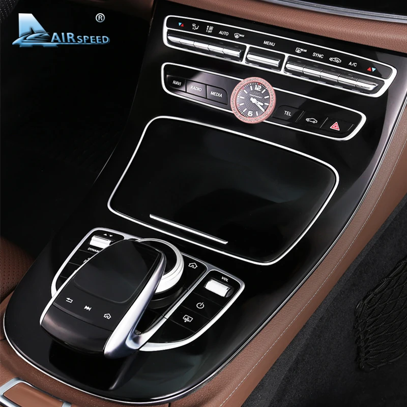 Airspeed для Mercedes Benz E Class W213 E200L E300L автомобильная центральная консоль часы Алмазное