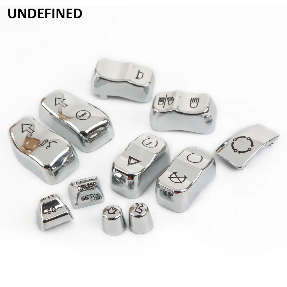 Хромированная Крышка для мотоциклетного переключателя с кнопкой управления Harley