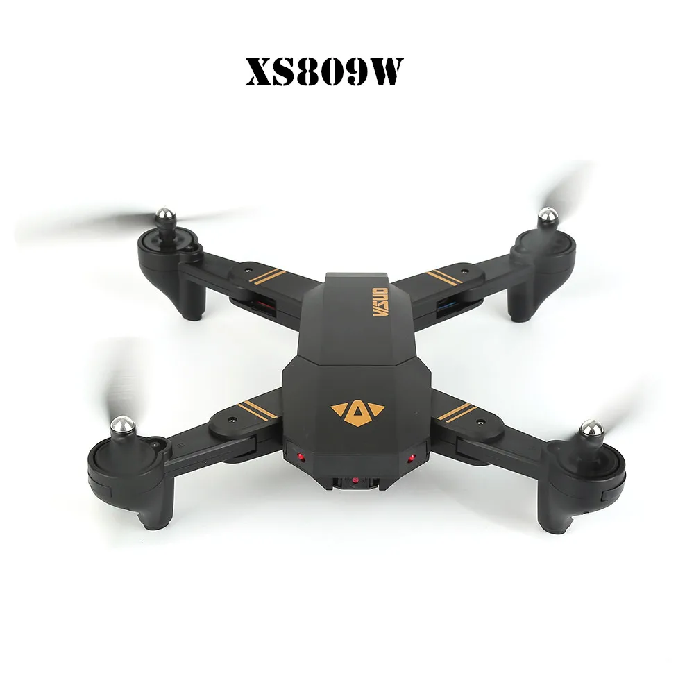 Радиоуправляемый Дрон visuo XS809W Мини Складная селфи Дрон с Wi-Fi FPV-системы 0.3MP Камера высота Удержание Quadcopter в jjrc H36 H37 квадрокоптер