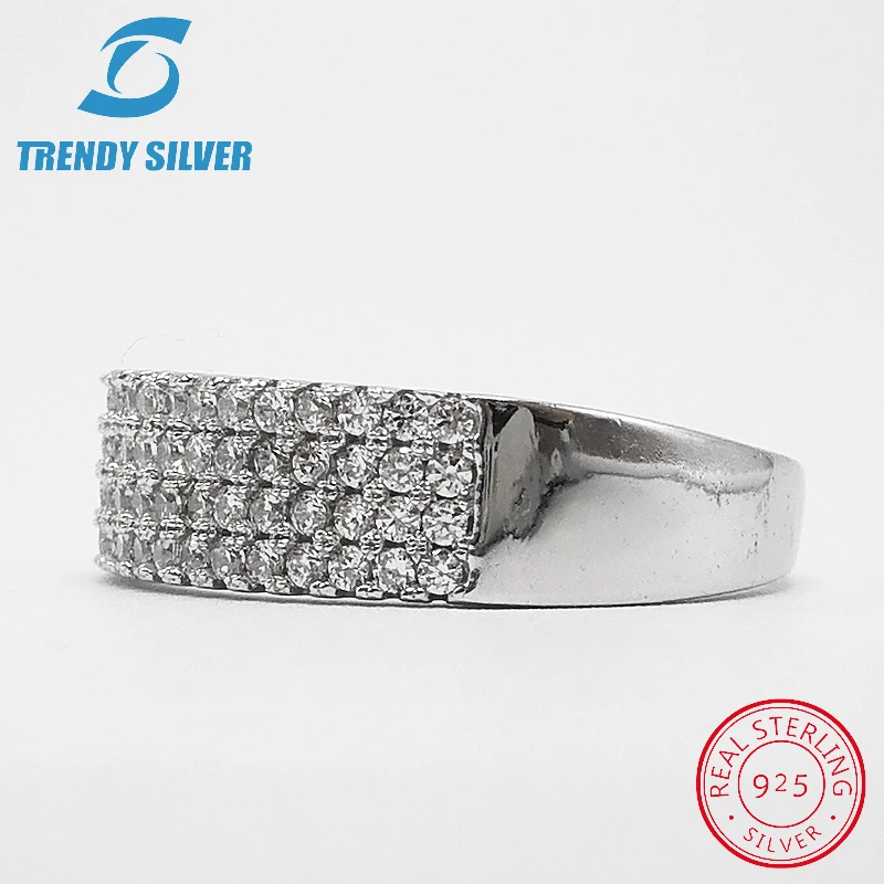 

vintage rings silver real 925 sterling jewelry for women rose gold with stone zircon solid elegant